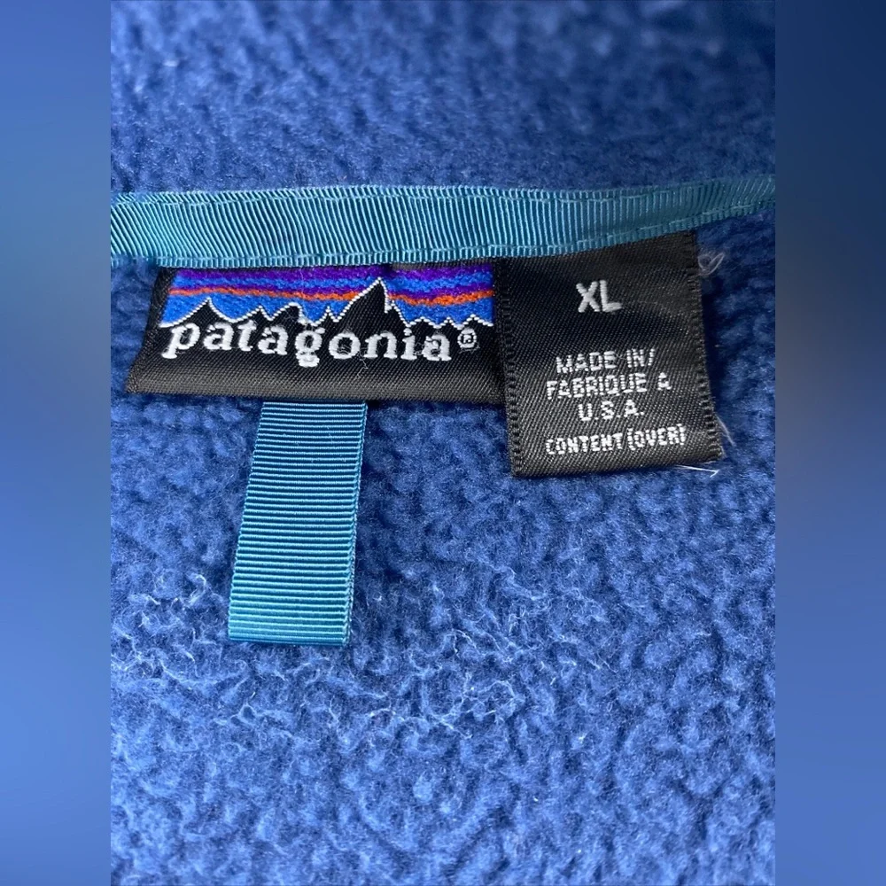 Vtg Patagonia Synchilla Jacket Mens XL‎ Full Zip USA Thick Fleece Outdoor